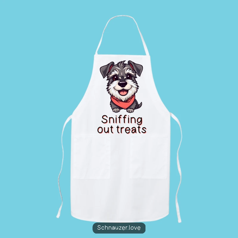 Funny Schnauzer Bandana Apron: Cook Up Smiles with This Hilarious Gift