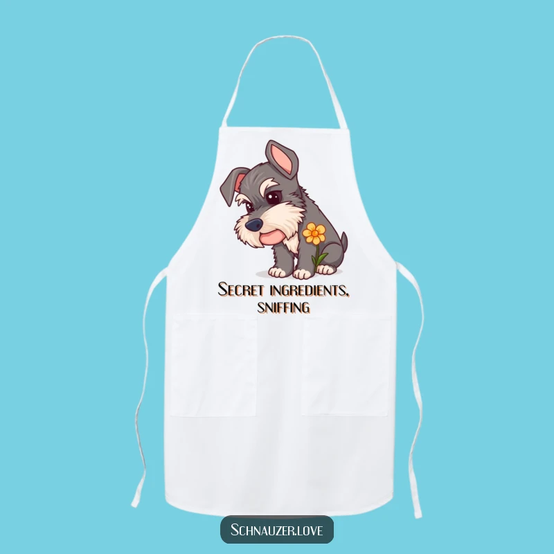 Gardener's Friend Schnauzer Flower Apron: Work with Wonder, A Charming Funny Gift
