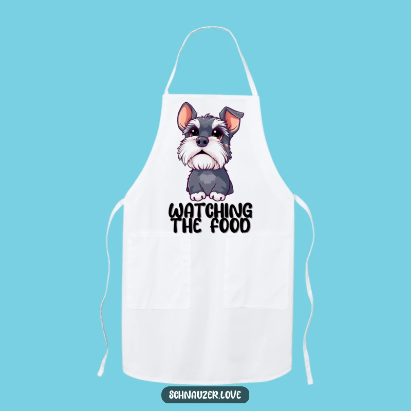Funny Schnauzer Apron: Curious Cook Wear for Dog Lovers