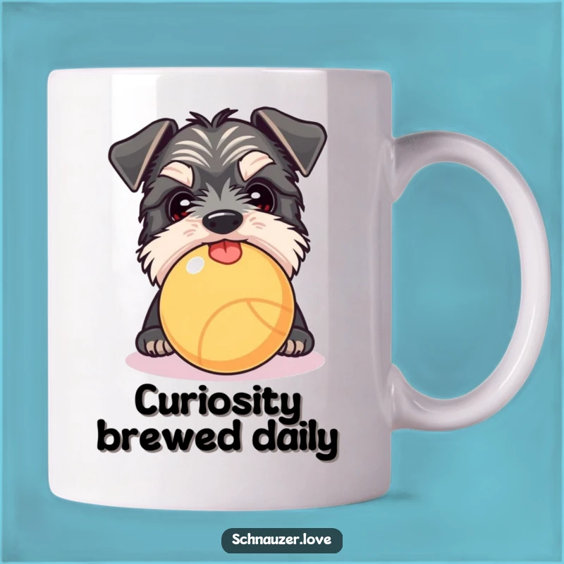 Funny Schnauzer Peek-a-Boo Mug: The Perfect Playful Dog Gift!