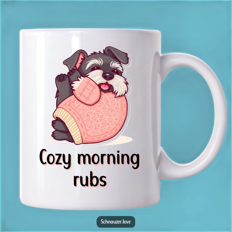 Funny Sweater Schnauzer Belly Rub Mug: The Ultimate Hilarious Gift for Cuddle Lovers