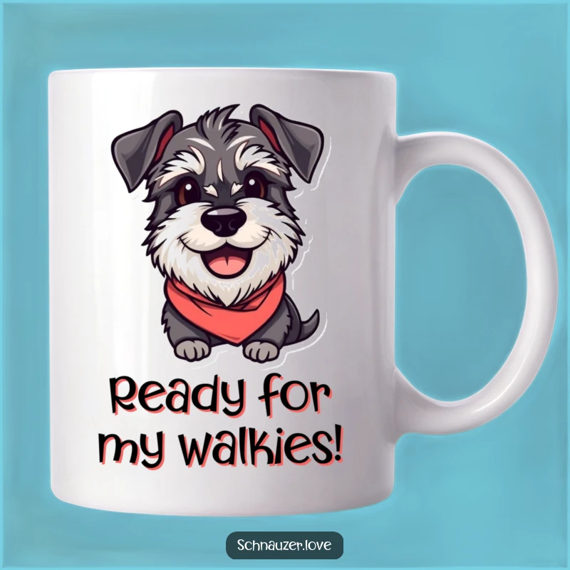 Funny Schnauzer Bandana Mug: A Hilarious Gift for Dog Lovers