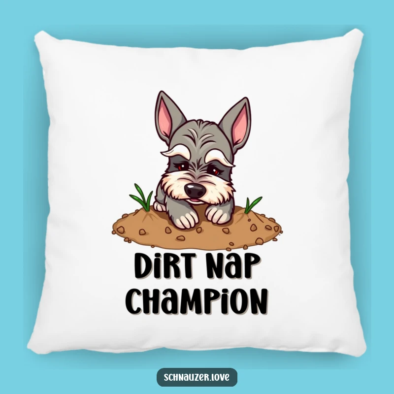 Funny Eyebrow Schnauzer Digging Pillow: Add Comfort and Comedy to Your Space