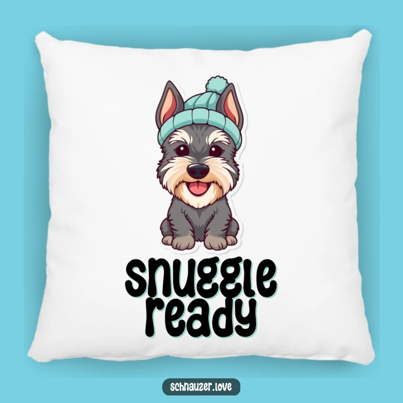 Funny Schnauzer Hat Pillow: Comfy Dog Style, Perfect Decorative Funny Gift