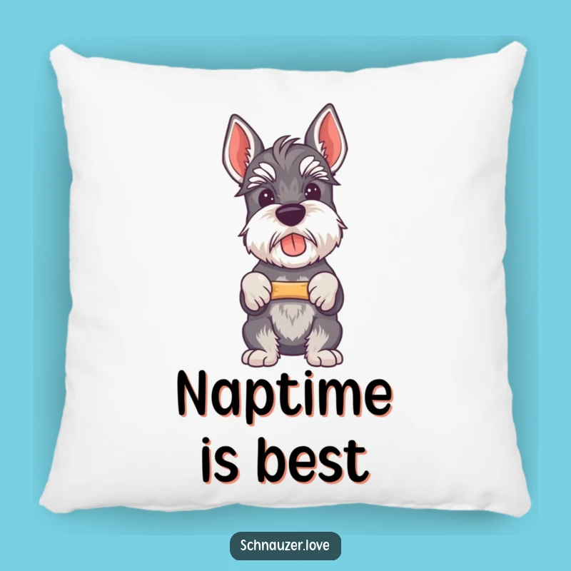 Funny Schnauzer Pillow - Cozy & Hilarious Cushion for Proud Dog Lovers