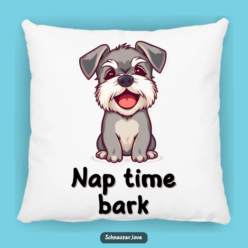 Funny Schnauzer Ears Pillow: Cozy Happy Comfort, Perfect Dog Accent
