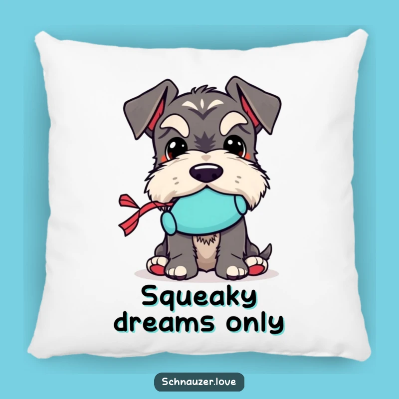 Soft Funny Schnauzer Toy Pillow: Squeaky Toy Comfort, Cozy Decor Gift