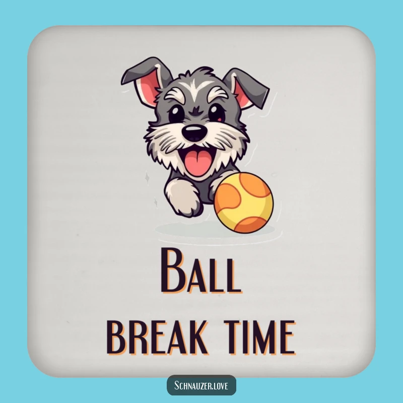 Funny Schnauzer Drink Coaster: Protect Surfaces with Playful Energy