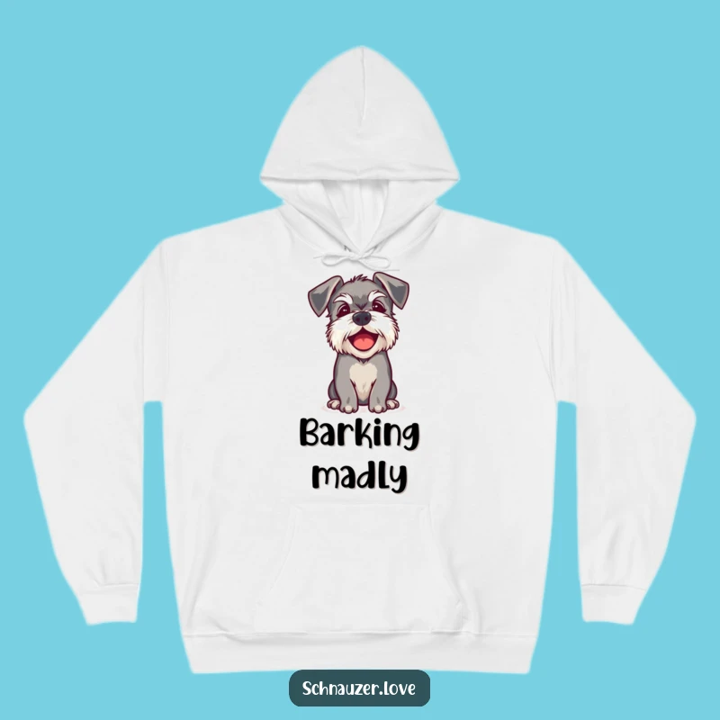Funny Schnauzer Ears Hoodie: Cozy Happy Bark, Perfect Gift for Dog Lovers