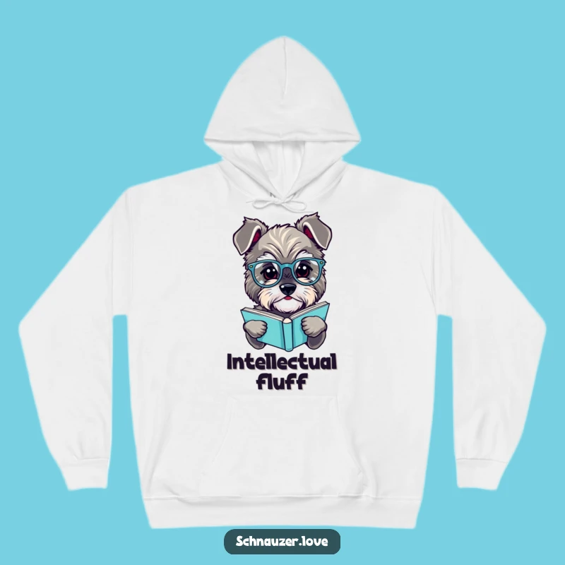 Cozy Funny Schnauzer Hoodie: Warm Intellectual Dog Sweatshirt Gift