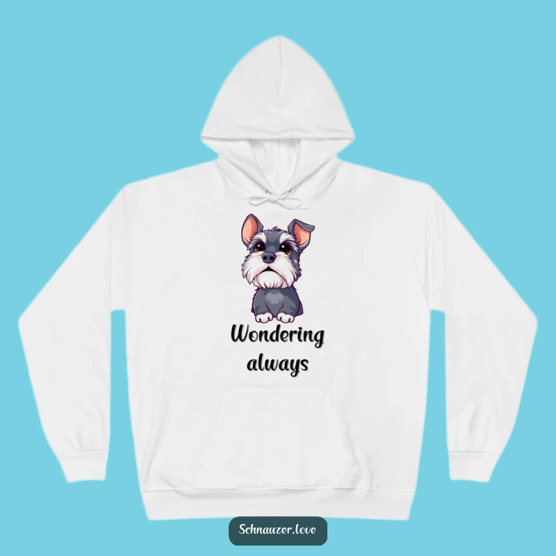 Cozy Funny Schnauzer Hoodie: Warm Curious Dog Sweatshirt Gift