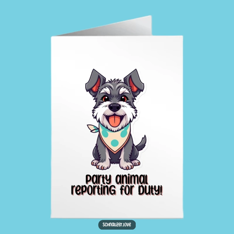 Free Printable Schnauzer Birthday Card: Funny Dog Gift, Downloadable & Print at Home!