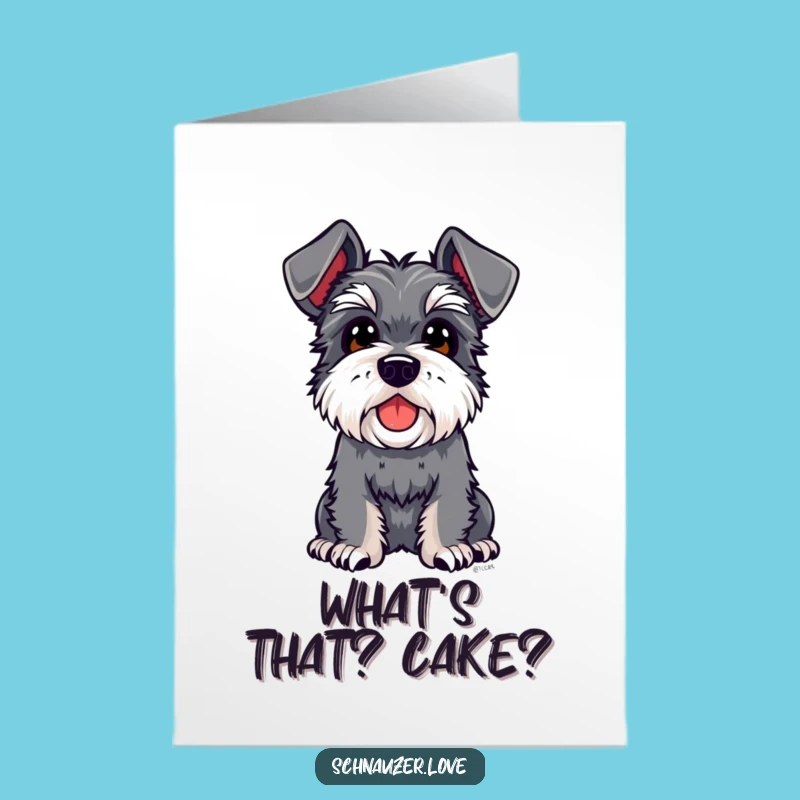 Free Printable Schnauzer Birthday Card: Curious Dog Gift, Downloadable & Print at Home Fun!