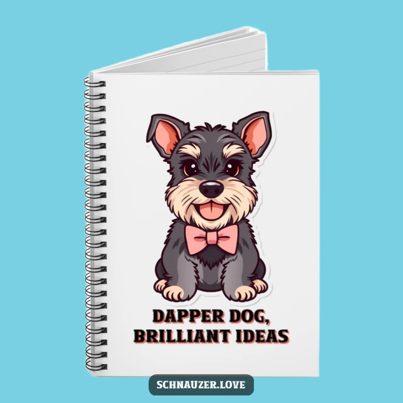 Creative Funny Schnauzer Bowtie Notebook: Jot Down Ideas with a Smile, A Funny Gift