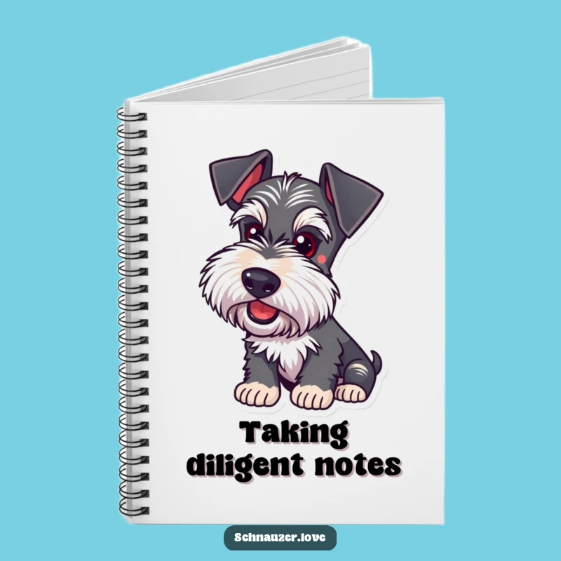 Funny Schnauzer Listening Notebook: Journal for Attentive Thoughts and Ideas