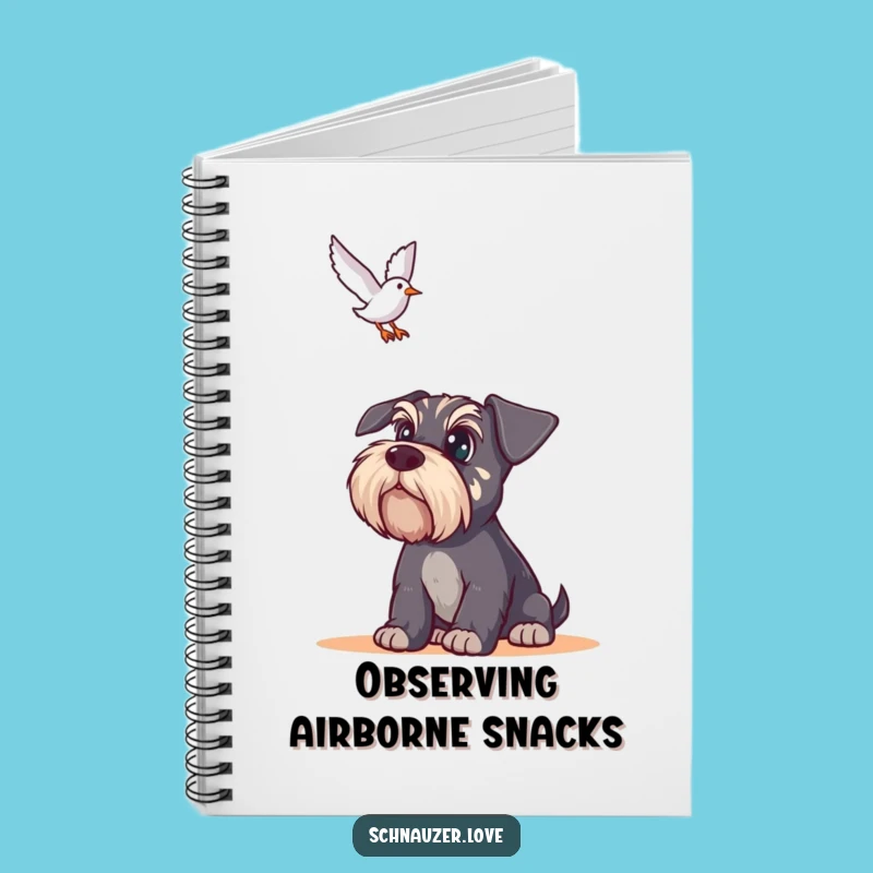 Funny Schnauzer Observation Notebook: Alert Dog Journal, Great Funny Gift for Note-Takers