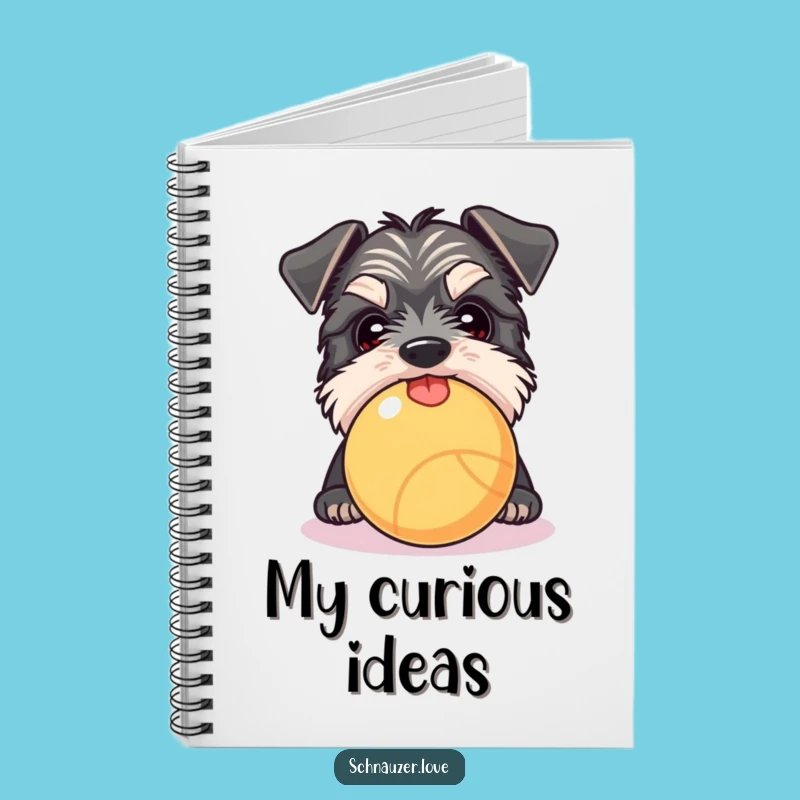Funny Schnauzer Peek Notebook: Jot Down Your Curious Thoughts!