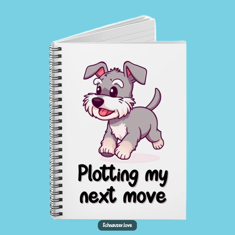Funny Schnauzer Running Notebook: Journal Dog Speed, Perfect Planner Funny Gift