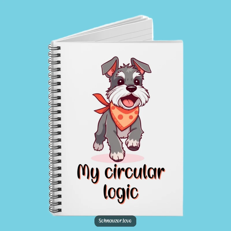 Funny Schnauzer Tail Chase Notebook: Jot Down Your Silly Ideas!