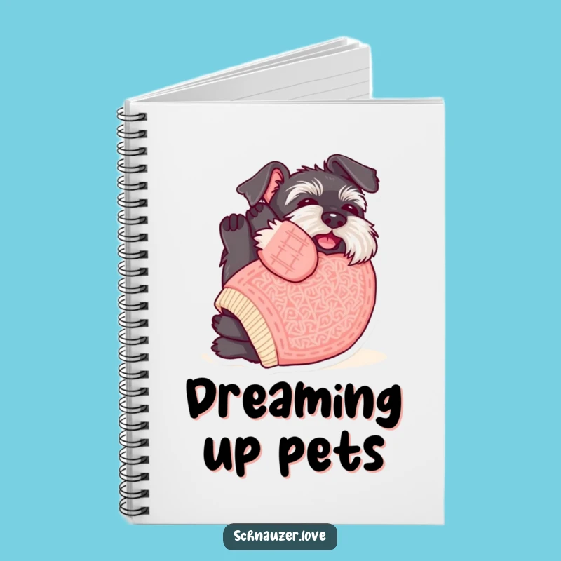 Funny Sweater Schnauzer Belly Rub Notebook: Jot Down Sweet Thoughts with This Humorous Journal