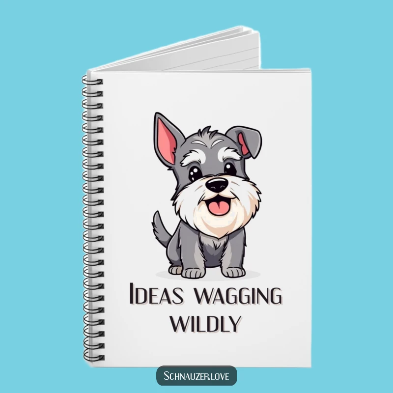 Funny Happy Schnauzer Wagging Tail Notebook: Jot Down Happy Thoughts with This Humorous Journal