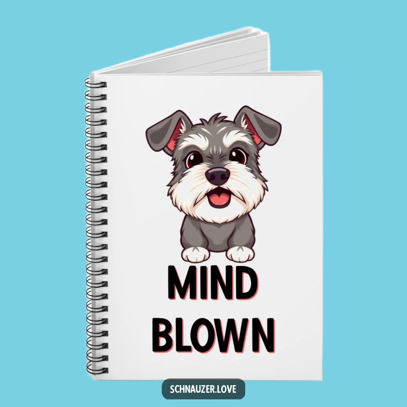 Funny Schnauzer Surprise Notebook: Journal Dog Reaction, Perfect Planner Funny Gift