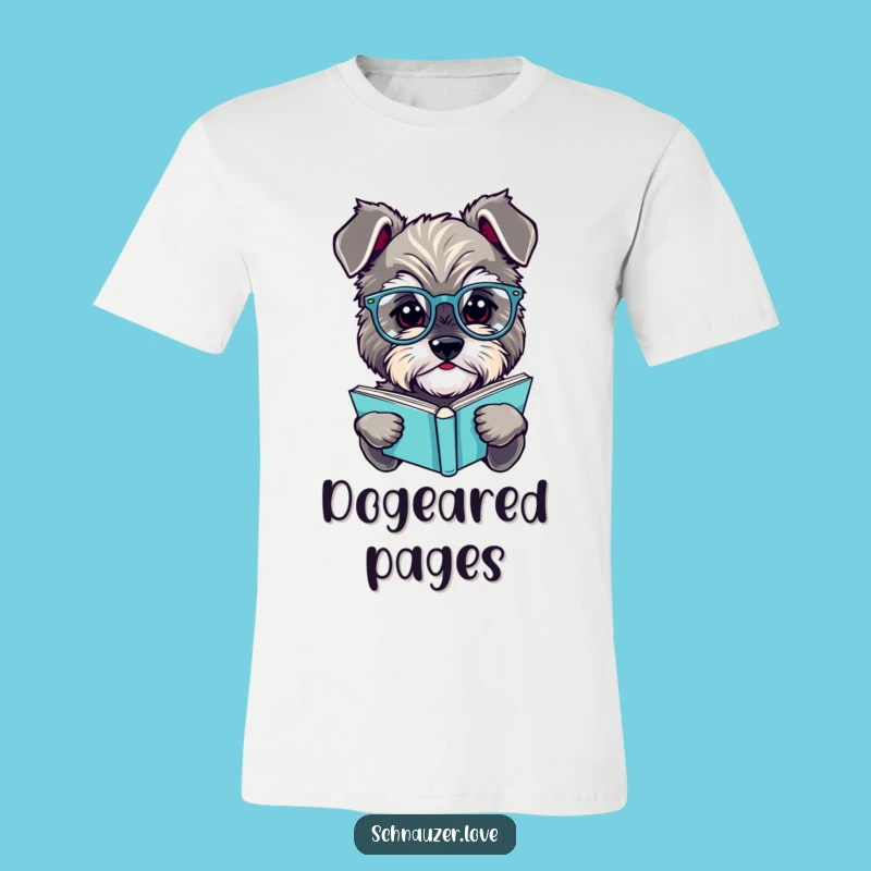 Funny Schnauzer Spectacles T-Shirt: Hilarious Intellectual Dog Tee