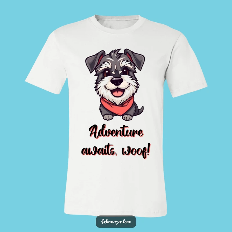Funny Schnauzer Bandana T-Shirt: The Perfect Hilarious Gift for Dog Fans