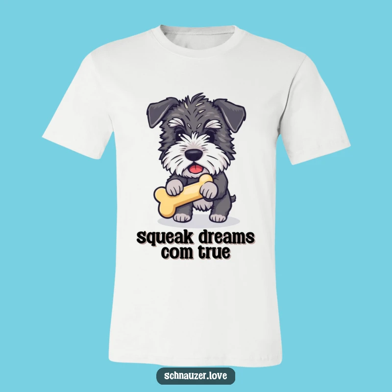 Funny Schnauzer Bone Fetch T-Shirt: Unleash Laughter with This Humorous Dog Tee