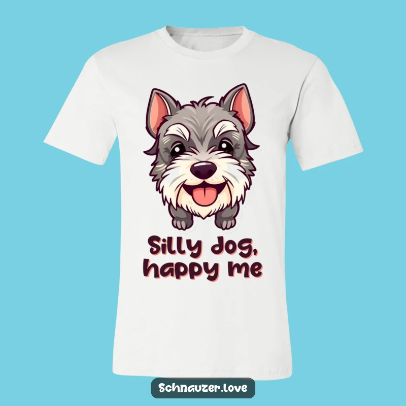 Funny Schnauzer Tongue Out T-Shirt: Express Your Goofiness, Perfect Funny Gift