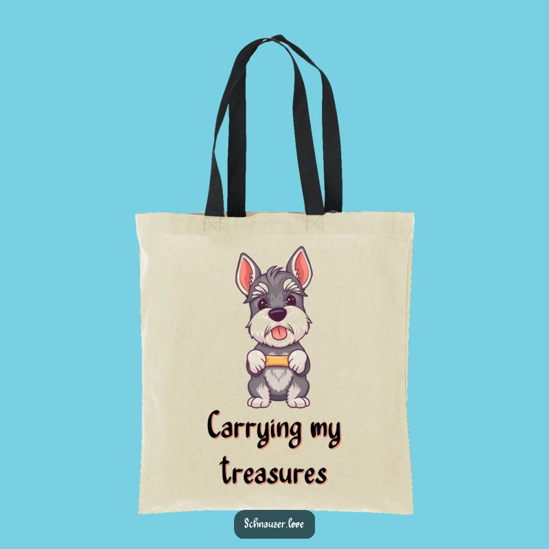 Funny Schnauzer Tote Bag - Chic & Hilarious Proud Dog Accessory for Shoppers