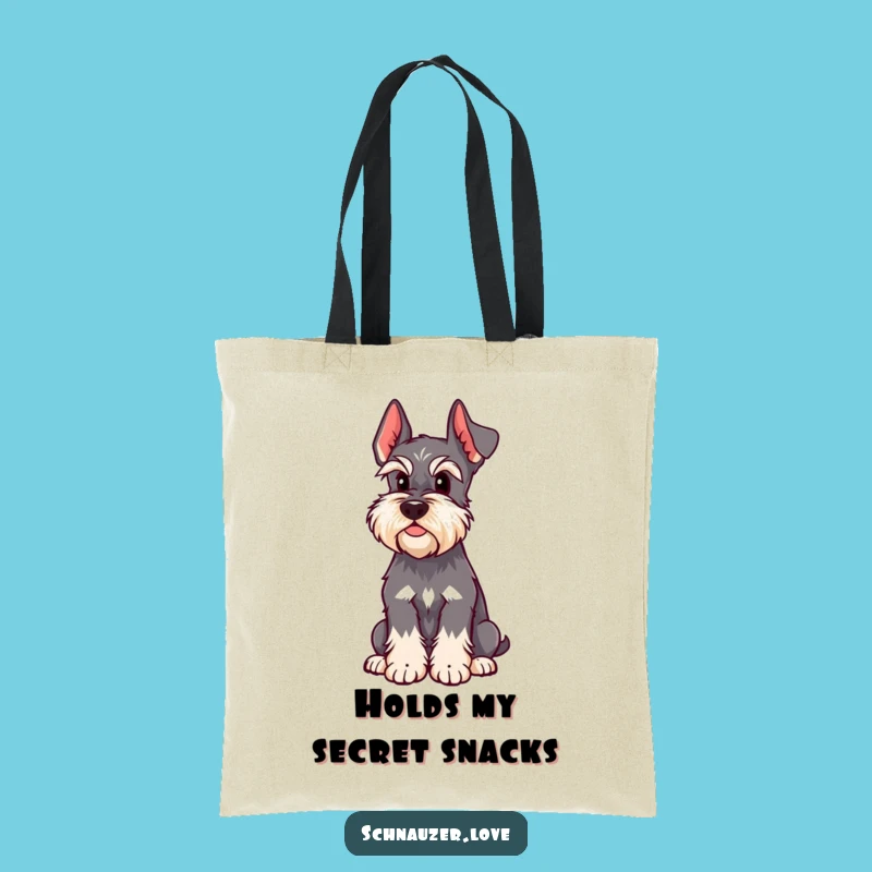 Funny Alert Schnauzer Tote Bag - Carry Your Essentials with Humor