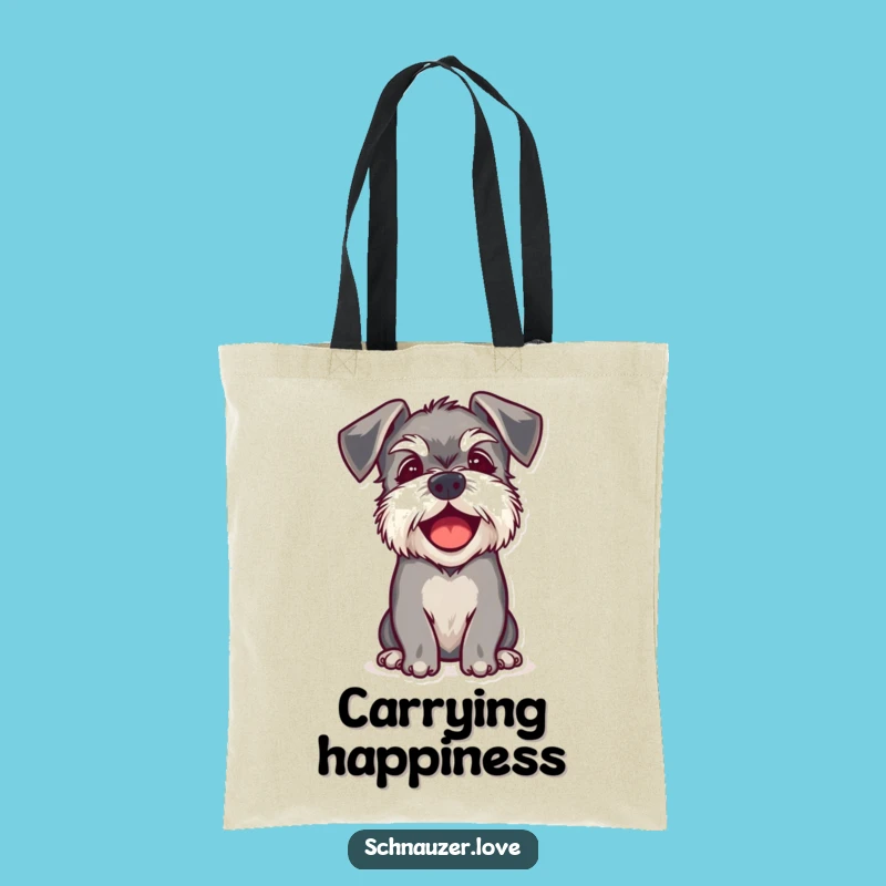 Funny Schnauzer Ears Tote Bag: Carry Happy Barks, Perfect Eco Gift